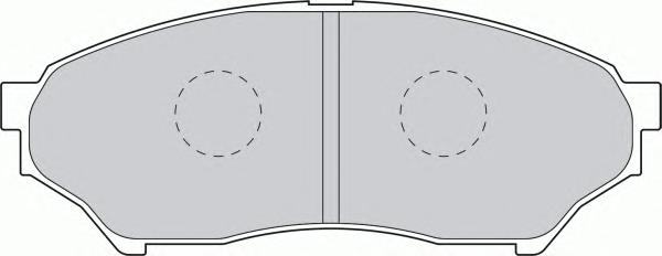 FDB1596, Комплект тормозных колодок, дисковый тормоз