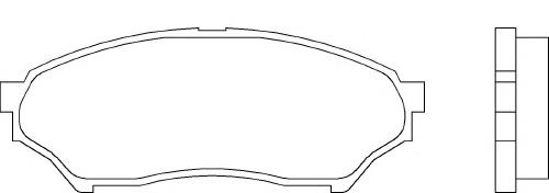P 54 028, Комплект тормозных колодок, дисковый тормоз