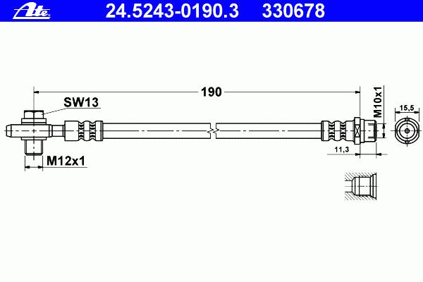24.5243-0190.3, Тормозной шланг