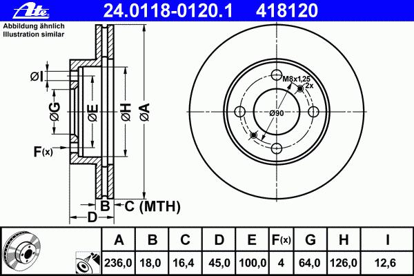 24.0118-0120.1, Тормозной диск,
