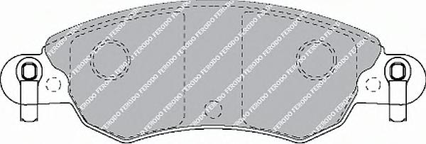 FDB1410, Комплект тормозных колодок, дисковый тормоз