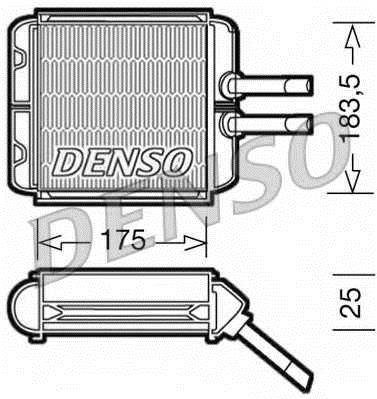 DRR08001, Теплообменник, отопление салона