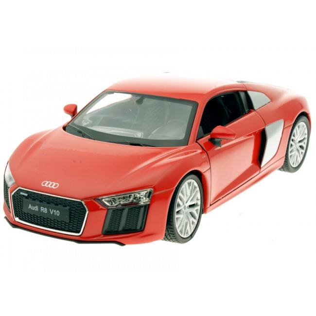 24065W, Машинка 1:24 2016 Audi R8 (YELLOW, RED)