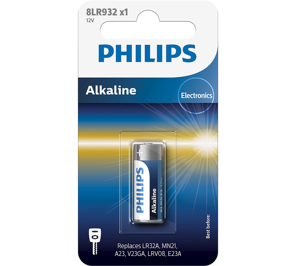 Купить Батарейка Philips Alkaline 12.0V 1-blister (LR23A / 8LR23) (1 шт.)  8LR932 12.0V PHILIPS в Кишиневе, Молдова. в Кишинёве описание,  характеристики, цены