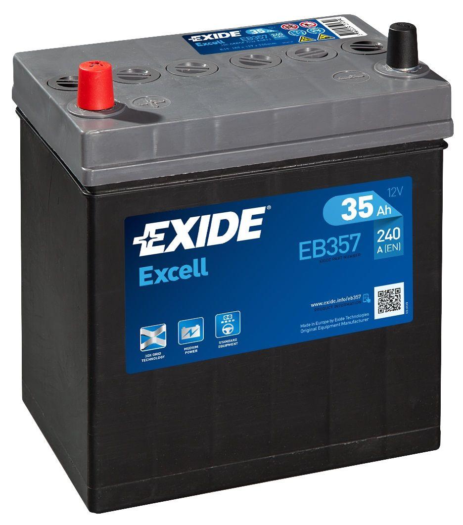 EB357, **АКБ Exide  EXCELL 12V  35Ah  240EN  187x127x220 +/-