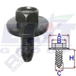 C60625, Болт салона (к-т:5 шт)