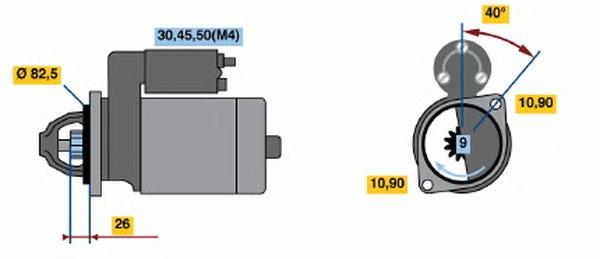 0 001 231 018, Стартер