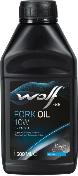 10W FORK OIL 0.5L, Масло для мототехники WOLF
