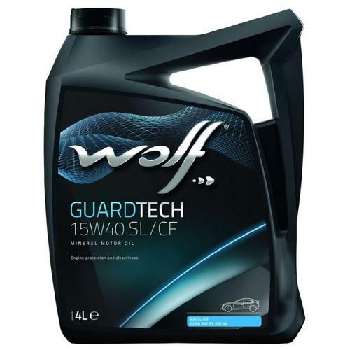 15W40 GUARDTECH 4L, Масло моторное WOLF,
