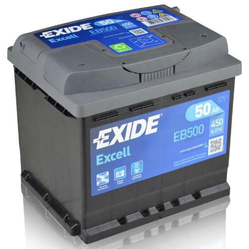 EB500, **АКБ Exide  EXCELL 12V  50Ah  450EN  207x175x190 -/+,
