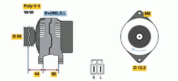 0 986 042 951, Генератор