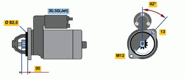 0 001 107 421, Стартер
