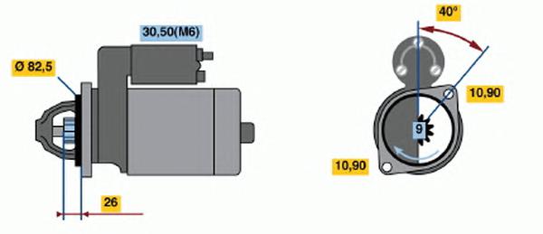 0 001 223 016, Стартер