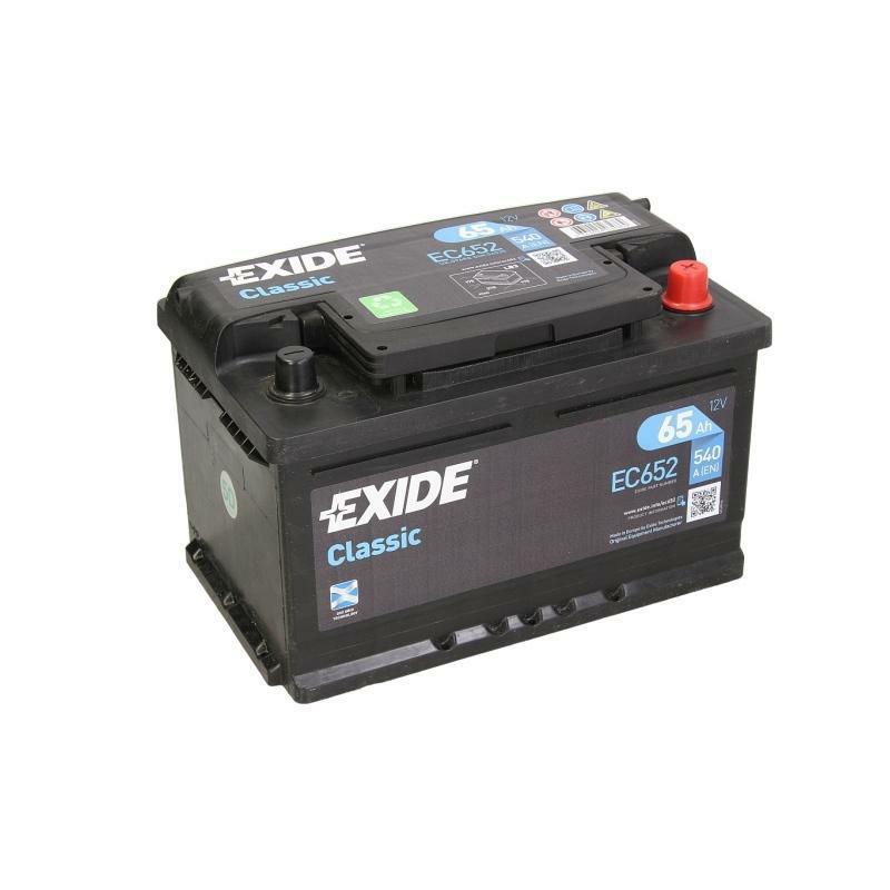 EC652, **АКБ Exide  STANDARD 12V  65Ah  540EN  278x175x175 -/+