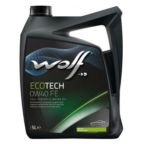 0W40 ECOTECH FE 5L, Масло моторное WOLF,

