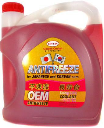 990457, Антифриз Sintec OEM for JAPANESE and KOREAN cars Red 5кг (красный)