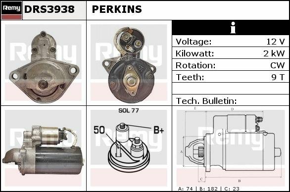 DRS3938, Starter
