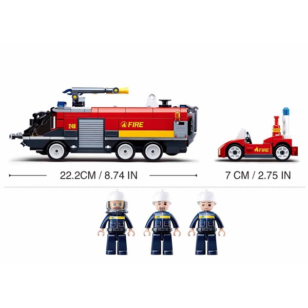 B0808, Конструктор Fire — Airport Firecar (381 элемент)