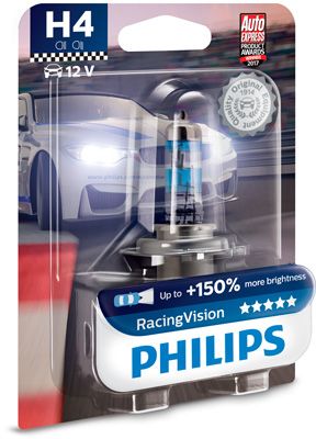 12342RVB1, Лампа H4 Racing Vision +150% 12V 60/55W P43t-38 B