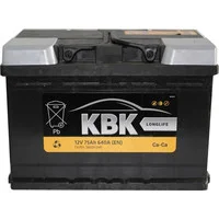 56638 LL, **АКБ KBK LONG LIFE 75Ah 640EN 278x175x190 -/+