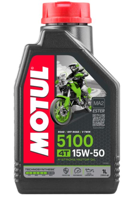 15W50 4T 5100 1L, Масло для мототехники (104080) Motul