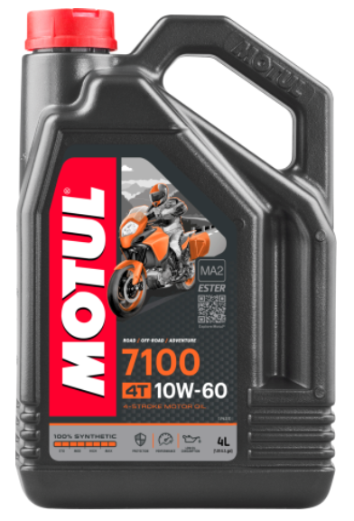 10W60 4T 7100 4L, Масло для мототехники (104101) Motul,
Применение
Современные высокотехнологичные дорожные и внедорожные мотоциклы, спортивные мотоциклы, эндуро, триал, оснащенные 4-х тактными двигателями с интегрированной и неинтегрированной коробкой переключения передач и сцеплением в масляной ванне или «сухим». Предназначено для двигателей, отвечающих требованиям норм EURO 2 или EURO 3, оснащенных системой нейтрализации отработанных газов: каталитические конверторы, подвод воздуха в выпускной тракт…
Прочее применение: мотоциклы без каталитических конверторов, скутеры, квадроциклы, мопеды…
Рекомендуется для двигателей HUSQVARNA, KTM, MOTO GUZZI, где требуется вязкостная характеристика SAE 10W-60.
Характеристики
Стандарты
API SL/SJ/SH/SG
Одобрения
JASO MA № M033MOT078
