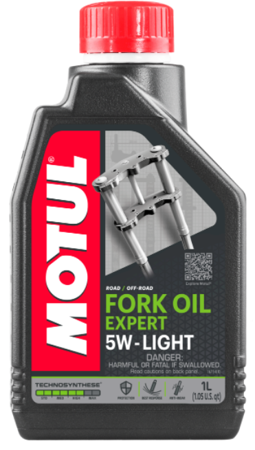 5W FORK OIL EXP L 1L, Масло для мототехники (105929) Motul,
Cпециально разработано для инверсивных телескопических и классических вилок. Содержит антифрикционную присадку, специально разработанную для улучшения скольжения. Постоянный эффект амортизации при любых температурах достигается благодаря использованию основ Technosynthese®. Защита ободов: великолепная совместимость в комплексе масло/эластомер. Противоизнашивающее, антикоррозийное, невспенивающееся. 



