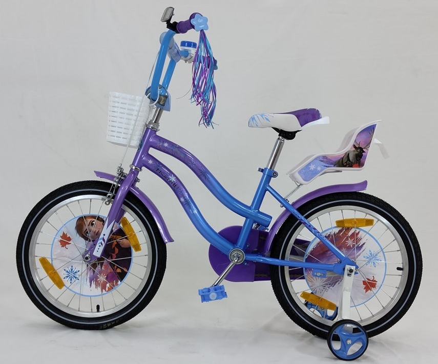 221812, Велосипед 18" (4-8 лет),
Велосипед 18" (4-8 лет)
Стальная рама, алюминиевый обод, ручной тормоз
Для детей от 4-х лет 
