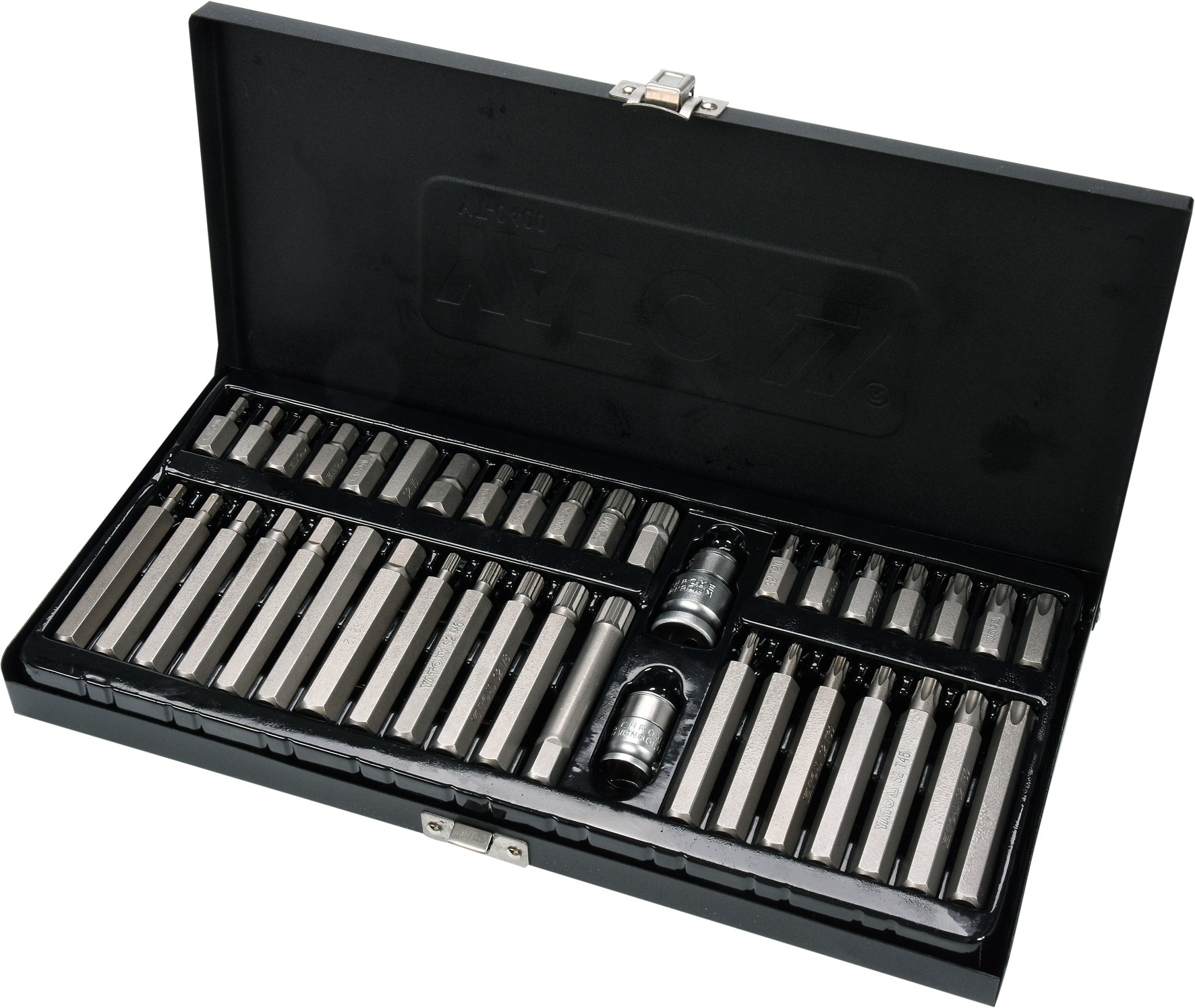 YT-0400, Набор специальных бит 1/2 ", 3/8" HEX SPLINE TORX CrV (40 шт)