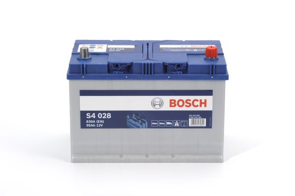 0 092 S40 280, **АКБ Bosch S4 12V 95Ah 830EN 306x173x225 -/+