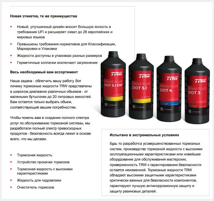 PFB401SE, Жидкость тормозная dot 4, TRW Brake Fluid, 1л