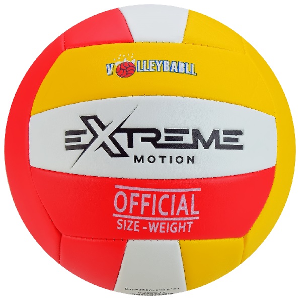 V202022, Мяч для волейбола (в ассортименте),
Мяч для волейбола (в ассортименте)
Мяч волейбольный Extreme Motion – отличный выбор для тренировок и активных игр на отдыхe. Мягкий нескользящий материал покрытия обеспечивает хороший контакт с мячом при приеме и подаче. Благодаря шитой конструкции мяч устойчив к влаге.