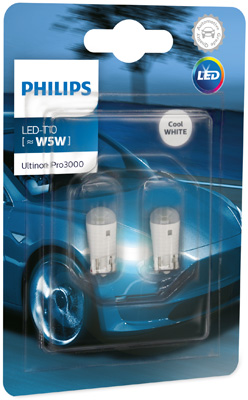 11961U30CWB2, Лампа LED White Ultinon Pro3000 T10 (W5W) 6000K 12V (2 шт.)