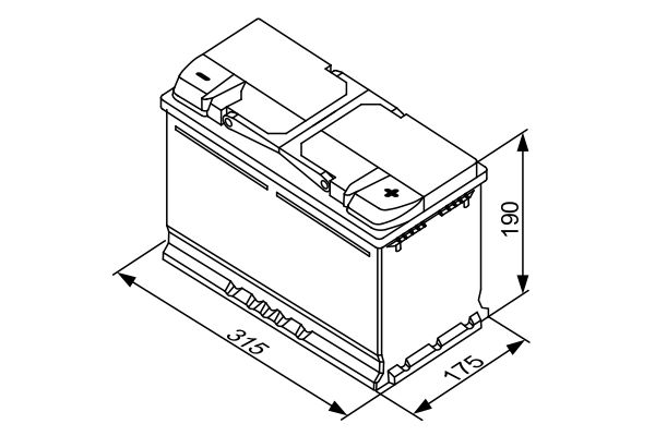 0 092 S40 110, Starter Battery