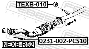0231-002-PCS10, гайка,
