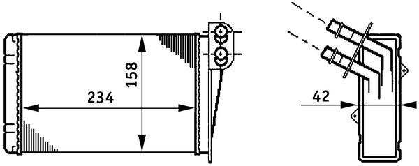 AH 73 000S, Теплообменник салона,
