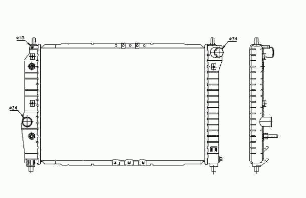 53639, Radiator, racire motor,
