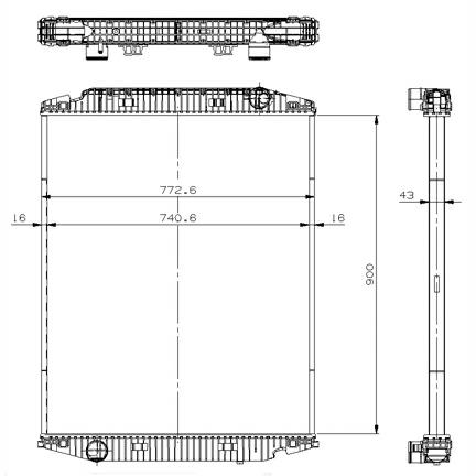 549568, Radiator, racire motor,
