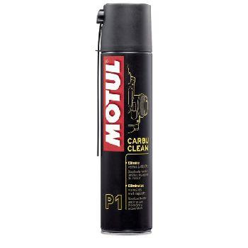 CARBU CLEAN P1 0.400L, Curatator carburator (105503) Motul,
Описание: 
Высокомощный очиститель карбюратора. Специально создан для эффективного удаления отложений, лаков, смол и резин.
Применение
Очиститель карбюратора специально создан для удаления отложений, лаков на таких частях карбюратора, как диффузор, вращающийся золотник, жиклеры, поплавковая камера, поплавок.
Характеристики
MOTUL Carbu Clean стабилизирует холостой ход и улучшает работу двигателя.
Рекомендации по применению
Встряхнуть.На неработающем двигателе снять воздушный фильтр.Распылить в воздухоприемник. Оставить на 10 минут.Повторить операцию при запущенном двигателе, распыляя продукт непосредственно в камеры, на жиклеры и т.д.На снятом карбюраторе или системе впрыска распылить с короткого расстояния на обрабатываемую поверхность.Подождать несколько минут.Сильно загрязненные части протереть ветошью.
Для 4-х тактных двигателей дополнительно рекомендовано использование MOTUL Fuel System Сlean.