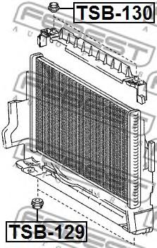 TSB-130, Suport radiator,
