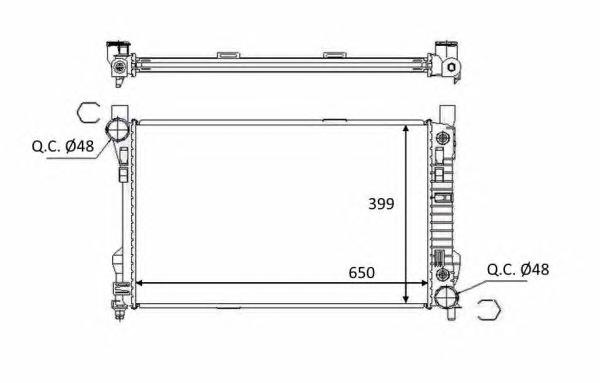 58390, Radiator, racire motor,
