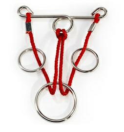 Racing Wire Puzzle 26, Racing Wire Puzzle 26,
Головоломка Racing Wire Puzzle 26
Мини-головоломка "Эврика 26" предлагает решить непростую задачу по перемещению кольца с одной стороны в другую. Конструкция головоломки от торговой марки Eureka! тщательно продумана, поэтому решить задачку можно только вооружившись логикой. Конструкция оснащена несколькими кольцами - перемещать можно любое из них. Уровень сложности 2