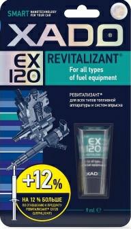 XA 10333, Revitalizant EX120,
Усиленный ревитализант. Предназначен для защиты от износа и восстановительного ремонта всех типов топливной аппаратуры бензиновых и дизельных двигателей. 
Во время обработки топливных насосов формирует на поверхностях трущихся металлических деталей защитное металлокерамическое покрытие. В результате восстанавливается геометрия деталей.  
Восстанавливает геометрию и защищает от износа трущиеся детали топливных насосов всех типов, форсунок и насос-форсунок
Надежно защищает от некачественного топлива
Сокращает расход топлива
Снижает уровень шума и вибраций
Уменьшает количество токсичных компонентов в отработавших газах
Ревитализант универсален для всех типов топливных систем, в том числе K-\KE-\L-Jetronic®, Common Rail, Pumpe Duse и др.
Применение
Обработка топливной аппаратуры двигателя с рабочим объемом до 5 л (5000 см3).
Содержимое тубы внести в топливный бак с минимальным количеством топлива
Залить в бак 40 л топлива
Эксплуатировать автомобиль в обычном режиме
Ревитализация считается законченной примерно через 100 ч работы механизма (приблизительно 3000 км пробега) 
Примечания
Перед применением рекомендуется очистить топливную систему двигателя. Дополнительные (нештатные) фильтрующие устройства могут снизить эффективность ревитализации.
Металлокерамическое покрытие формируется на любом работоспособном механизме, однако, если агрегат находится в критическом состоянии (износ 100%), необходимо заменить разрушенные детали.
Упаковка
туба в блистере 9 мл, артикул ХА 10333