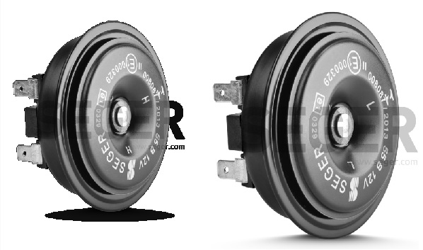 45883, SET CLAXOANE ELECTROMAGNETICE 12V 3.5A+3.5A TON INALT SI JOS,
Звуковой сигнал (низкий тон+высокий тон) 12V 3.5A+3.5A
