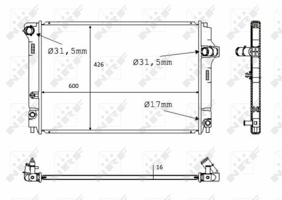 58382, Radiator, racire motor,
