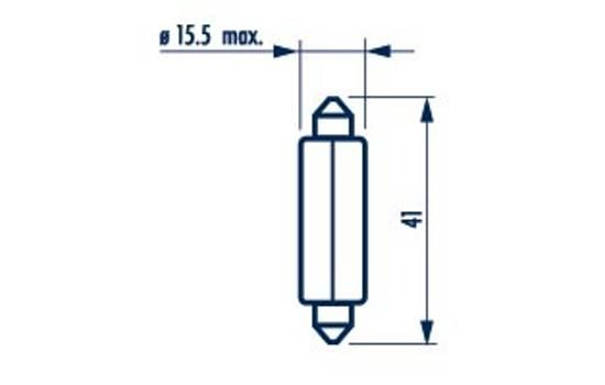 17634, Bec c21w 15x43 12v 21w sv8,5,
