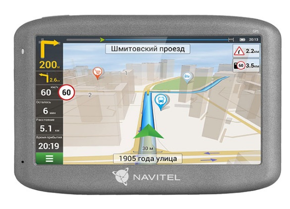 NAVE505MAG, Navigator cu sistem de fixare magnetica,
Навигатор с магнитной системой крепления
NAVITEL E505 MAGNETIC — современный 5-дюймовый навигатор с магнитной системой крепления для быстрой установки в автомобиле и простого использования устройства. Водитель может подключить зарядное устройство как в навигатор, так и в площадку крепления. При подаче питания непосредственно на кронштейн навигатор освобождается от проводов, что дает свободу движения во время поездки.
Водитель получает всю необходимую информацию для безопасной и быстрой поездки: три альтернативных маршрута на выбор, голосовые подсказки, полосность дорог, а также предупреждения о камерах контроля дорожного движения. Программа информирует пользователя о скоростных ограничениях на каждом участке дороги и оповещает в случае превышения установленной скорости.
Важная особенность устройства — магнитное крепление со сквозной подачей электропитания. Держатель навигатора фиксируется на лобовом стекле автомобиля с помощью присоски. Непосредственно на него подается питание. При этом один конец автомобильного зарядного устройства вставляется в гнездо прикуривателя, а другой подключается к держателю через разъем USB.
В пакет карт NAVITEL E505 MAGNETIC входят 43 страны Европы, Беларусь, Казахстан, Россия и Украина. Дополнительные карты можно приобрести и установить через Центр Обновлений Навител Навигатор. Для хранения дополнительных карт и медиа-файлов навигатор использует microSD-карты объемом до 32 ГБ.
Предустановленные карты:
Австрия, Албания, Андорра, Беларусь, Бельгия, Болгария, Босния и Герцеговина, Ватикан, Великобритания, Венгрия, Германия, Гибралтар, Греция, Дания, Исландия, Испания, Италия, Казахстан, Кипр, Латвия, Литва, Лихтенштейн, Люксембург, Северная Македония, Мальта, Молдавия, Монако, Нидерланды, Норвегия, Остров Мэн, Польша, Португалия, Россия, Румыния, Сан-Марино, Сербия, Словакия, Словения, Украина, Финляндия, Франция, Хорватия, Черногория, Чехия, Швейцария, Швеция, Эстония
Возможность загрузки дополнительных карт: есть
Функция расчета маршрута: есть
Голосовые подсказки: есть
   Экран
Тип экрана: TFT
Диагональ экрана: 5"
Сенсорный экран: есть
Разрешение экрана: 480x272
Подсветка экрана: есть
   Характеристики устройства
Операционная система: Linux
Процессор: MStar MSB2531
Частота процессора: 800 МГц
Внутренняя память: 8 ГБ
Размер оперативной памяти: 128 МБ, DDR3
Емкость аккумулятор: 800 мАч
Прямое подключение питания к держателю: есть
Автостарт при соединении устройства с держателем: есть
   Разъемы и подключения
Интерфейсы: USB 2.0
Поддержка карт microSD: до 32 ГБ
Разъем для наушников: 3.5 мм
Динамик: есть
   Дополнительно
Крепление: магнитное со сквозной подачей питания
Цвет: серый
Габариты: 132 x 89 x 17,5 мм
Вес: 161 г
Тип антенны: внутренняя
   Гарантия
Срок гарантии: 12 месяцев