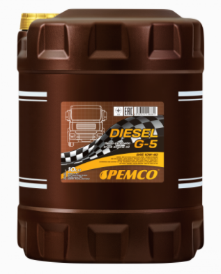 10W40 DIESEL G-5 10L, Ulei motor,
Pemco Diesel G-5 - полусинтетическое Ultra High Performance Diesel (UHPD) моторное масло, удовлетворяющее самым жестким требованиям производителей грузовых автомобилей. Синтетические компоненты обеспечивают высокий уровень эксплуатационных свойств. Обладает оптимальными низко-температурными характеристиками. Обеспечивает стабильную вязкость в широком диапазоне температур окружающей среды. Надежно защищает детали двигателя от износа и задира, как при холодном старте, так и при высоких рабочих температурах. Способствует экономичной работе двигателя.

Допуск Pemco Diesel G-5 (Cummins)

Допуск Pemco Diesel G-5 (MAN)

Допуск Pemco Diesel G-5 (VOLVO)

Соответствия спецификациям и/или допускам:
SAE 10W-40; UHPD; API CI-4/SL; ACEA E7/A3/B4; VOLVO VDS-3; MTU Type 2; GLOBAL DHD-1; MACK EO-M Plus; RENAULT RLD/RLD-2; CUMMINS 20071/72/76/77/78; CAT ECF-2/ECF-1-a; DEUTZ DQC III-05