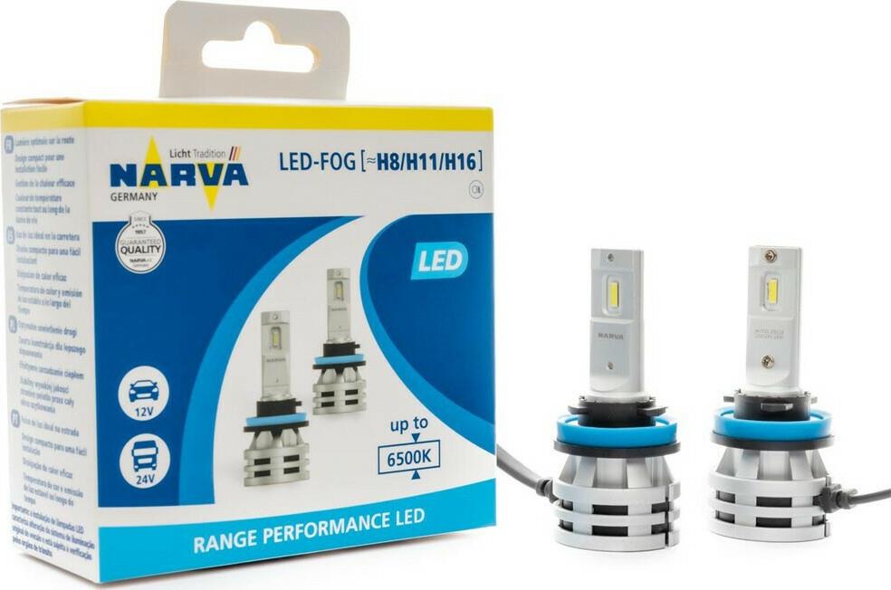 18036, Bec LED H8/H11/H16 Range Performance Led 6500K (2 шт),
