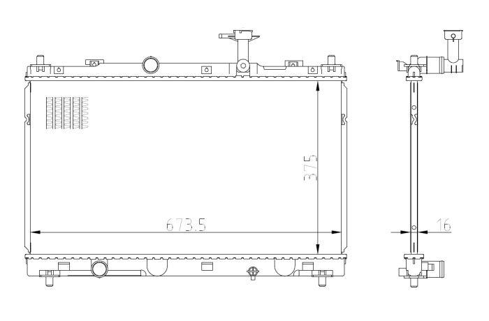 550031, Radiator, racire motor,
